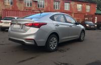 Аренда автомобиля Hyundai Solaris 2017 серебристого цвета