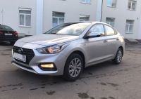 Прокат автомобиля Хендай Солярис 2017 серебристого цвета