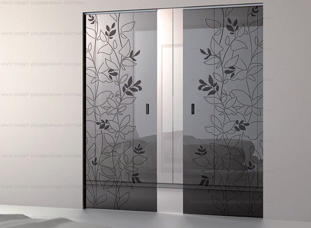 Зажим-подвес для цельно стеклянного дверного полотна с вырезом (2шт) - OPSVC