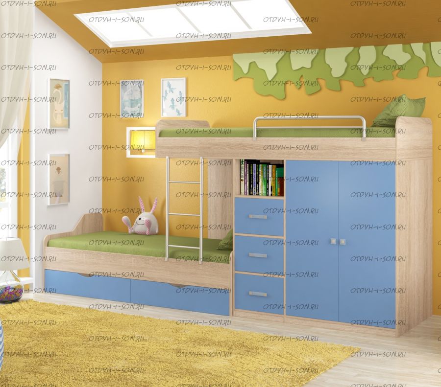 Кровать двухъярусная Дельта 18.04.02