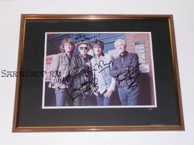 Автографы: The Rolling Stones. Мик Джаггер, Кит Ричардс, Чарли Уоттс, Рон Вуд
