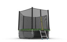 Батут EVO jump 8 ft External (Green) + Lower net.