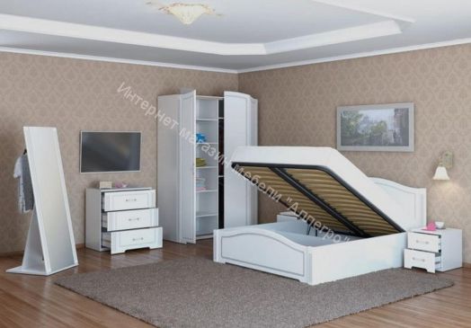 Стол журнальный "Виктория" Мод №35 Белый глянец