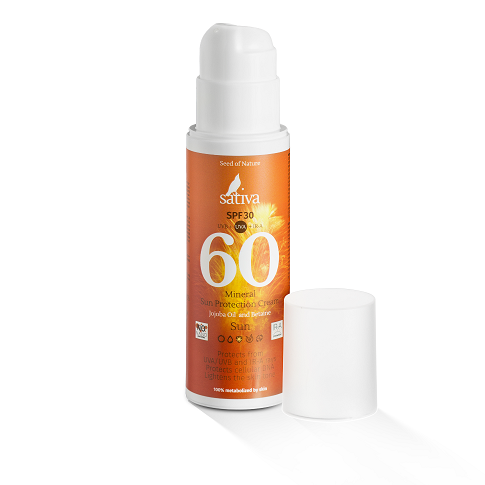 SATIVA №60 КРЕМ МИНЕРАЛЬНЫЙ СОЛНЦЕЗАЩИТНЫЙ ДЛЯ ТЕЛА 150 МЛ