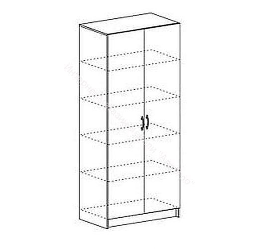 Шкаф распашной "Басса" (Бася) двухдверный с полками ШК 555