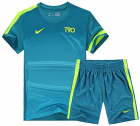 Форма футбольная Nike T90 голубая