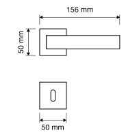 Ручка Linea Cali  Duna 1410  RO 019. схема