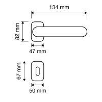 Ручка Linea Cali  Ninfa crystal 1542 RO  015 схема