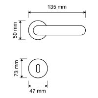 Ручка Linea Cali  Rococo1285  RO  078 схема