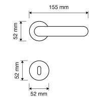 Ручка Linea Cali  Shell mesh 694  RO 023 схема