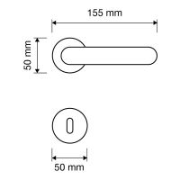 Ручка Linea Cali  Vola 750  RO  103 схема