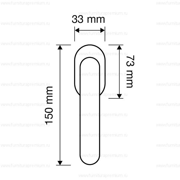 Оконная ручка Linea Cali Garda 673  DK