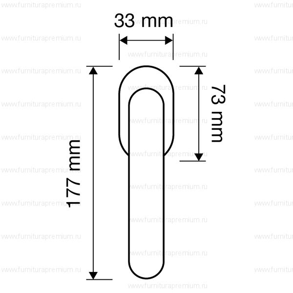 Оконная ручка Linea Cali Fish 692  DK