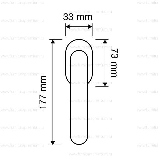 Оконная ручка Linea Cali Fish Crystal  700  DK