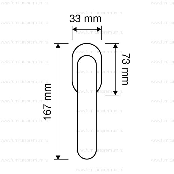 Оконная ручка Linea Cali Vola 750  DK