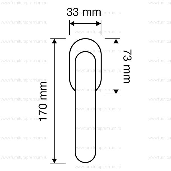 Оконная ручка Linea Cali Crystal 830  DK