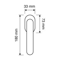 Оконная ручка Linea Cali Rose 996  DK схема