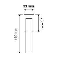 Оконная ручка Linea Cali Viola 1220  DK схема