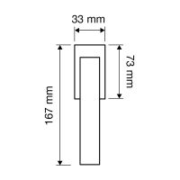 Оконная ручка Linea Cali Prisma 1280  DK схема