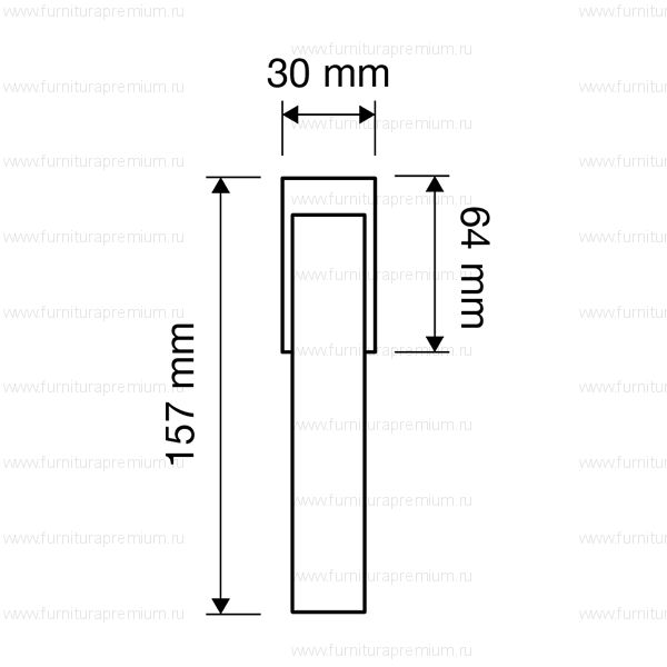 Оконная ручка Linea Cali Sintesi  Wenge 1304 DK