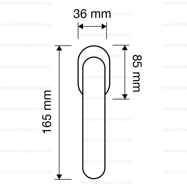 Оконная ручка Linea Cali Soleil 1325  DK