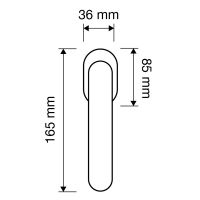 Оконная ручка Linea Cali Soleil 1325  DK схема