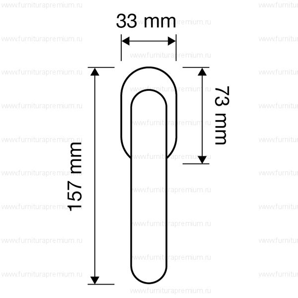 Оконная ручка Linea Cali Nota 1330 DK