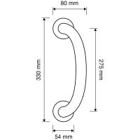 Ручка-скоба Linea Cali Elika  991  MN схема