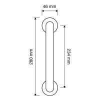 Ручка-скоба Linea Cali  Liberty 1161  MN схема