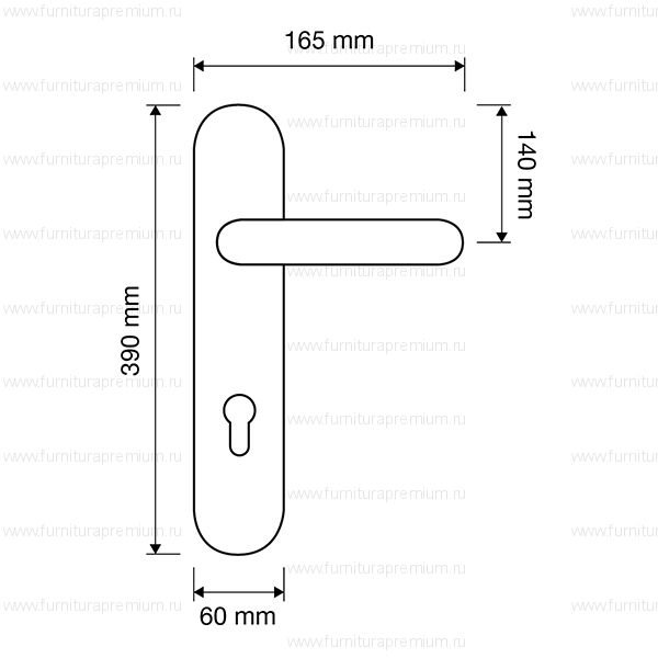 Ручка на планке Linea Cali Daisy 1070 PL