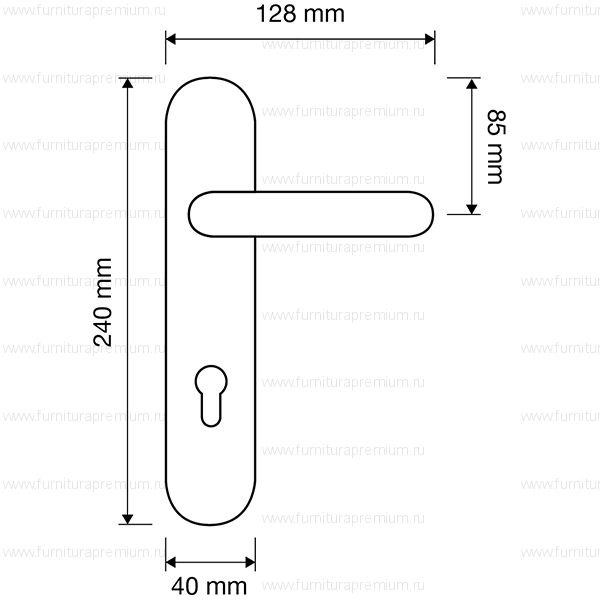 Ручка на планке Linea Cali Tosca 745  PL