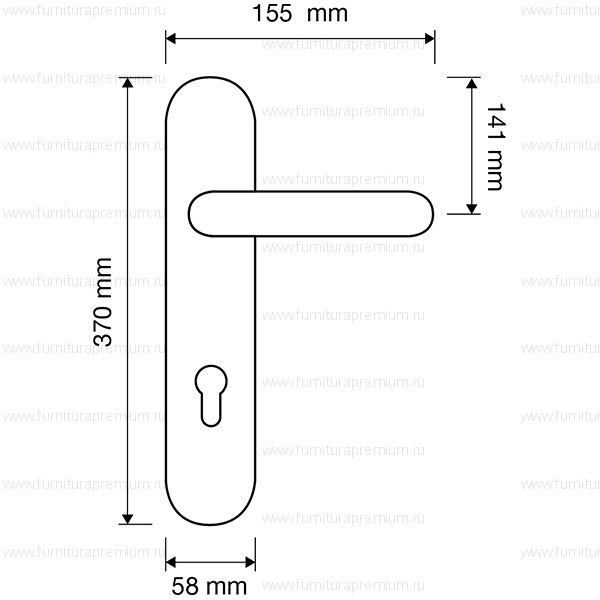 Ручка на планке Linea Cali Soleil 1325  PL