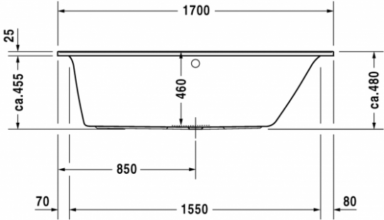 Ванна Duravit Darling New 700243 ФОТО