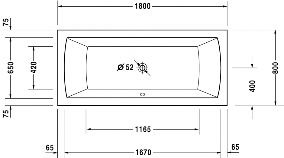 Ванна Duravit Daro 180x80 700028 ФОТО