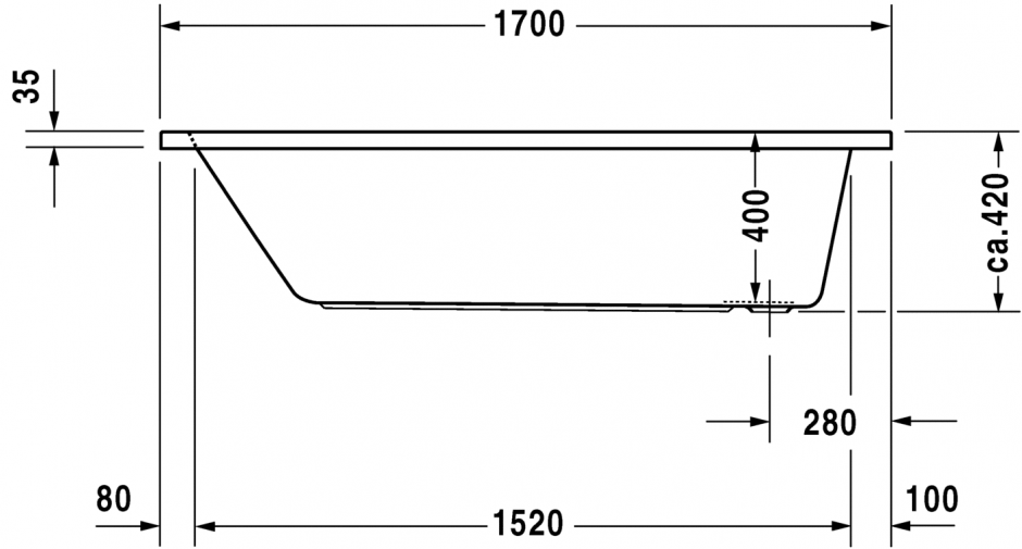 Ванна Duravit D-Code 170х75 700100 ФОТО