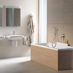 Ванна Duravit с центральным сливом DuraStyle 700292 160x70 ФОТО