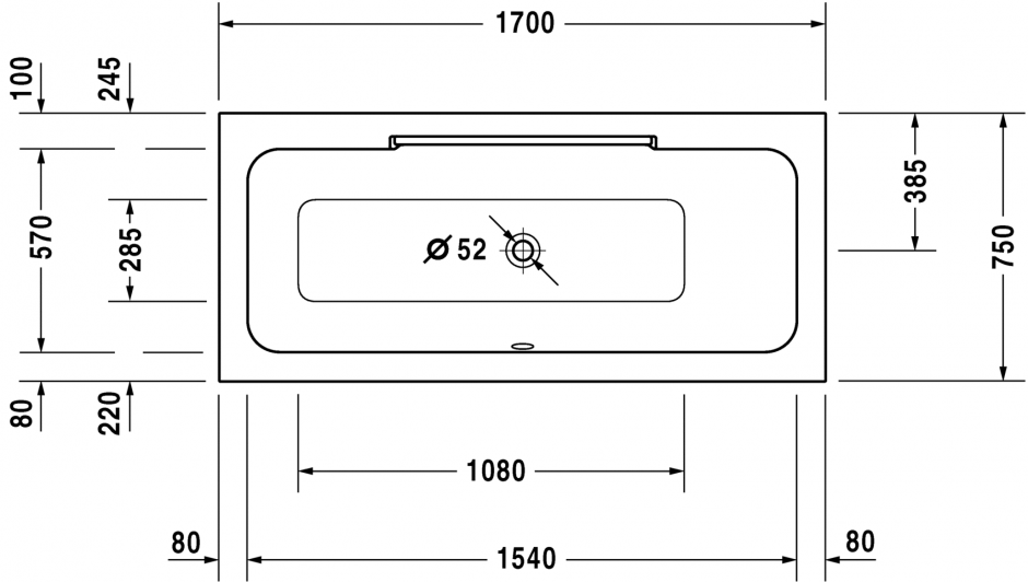 Ванна Duravit DuraStyle 700297 ФОТО