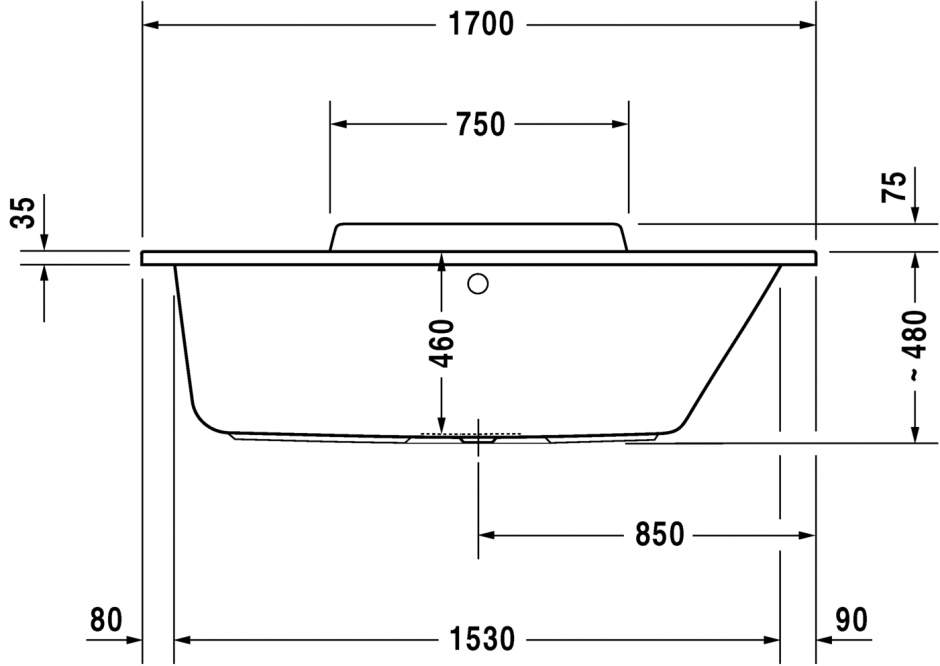 Ванна Duravit DuraStyle 700297 ФОТО