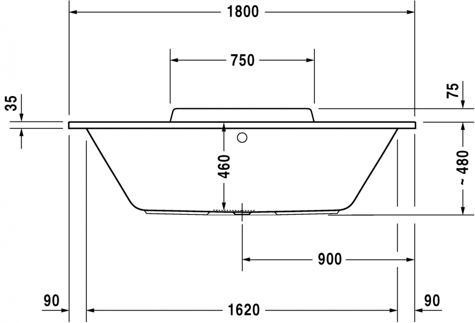 Ванна Duravit DuraStyle 180x80 700298 ФОТО