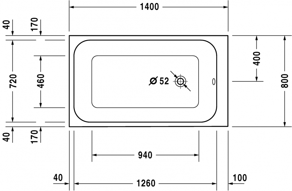 Ванна Duravit DuraStyle 140x80 700233 ФОТО