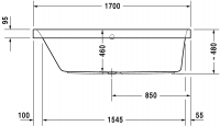 Ванна Duravit Happy D.2 700310 схема 2