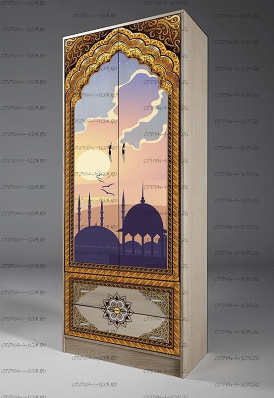 Шкаф 2-дверный Жасмин Ж 13/3-2У / Ж 13/3-1В (75х52х200)