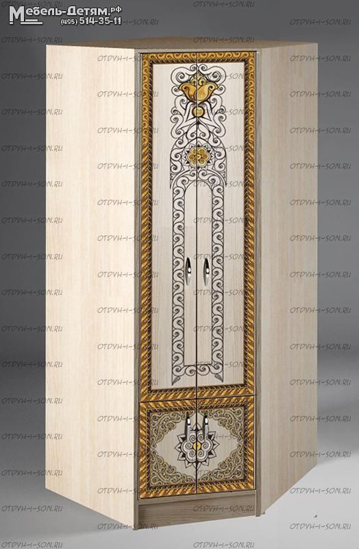 Шкаф угловой Жасмин Ж 13/15-2У (52х90х200)