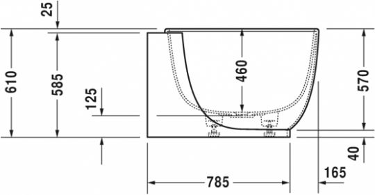 Керамическая ванна Duravit Luv 185x95 700432 ФОТО