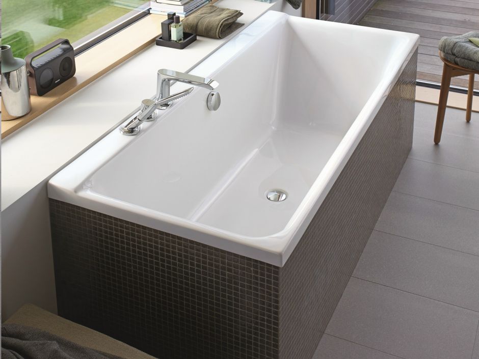 Ванна Duravit P3 Comforts 160x70 700371 c наклоном слева ФОТО