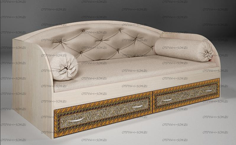 Кровать с мягкой спинкой Жасмин Ж 13/7-2У (80х190)