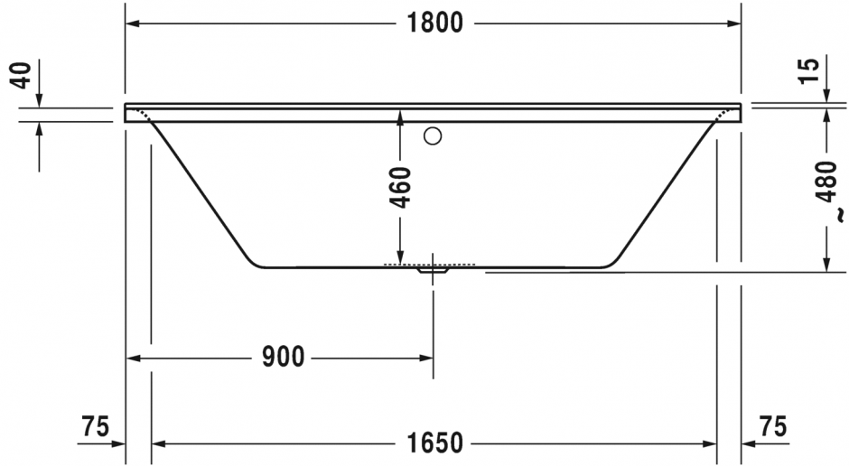 Ванна Duravit P3 Comforts 180x80 700377 ФОТО