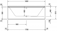 Ванна Duravit P3 Comforts 180x80 700377 схема 4