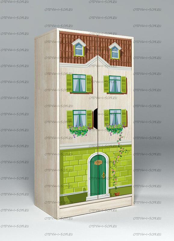 Шкаф 2-дверный низкий Волшебный Город ВГ 23/4 (60х52х131)