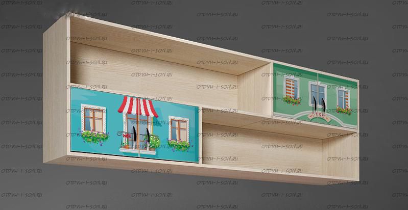 Мост надкроватный (полка навесная) Волшебный Город ВГ 13/55 (164х33х66)